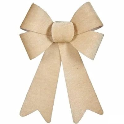 Afbeelding van Lasso Kerstversiering Beige PVC 16 x 24 4 cm (12 Stuks)