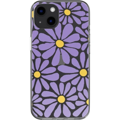 Afbeelding van imoshion hoesje Geschikt voor iPhone 13 Design Tropical Violet Flowers Connect