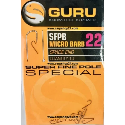Afbeelding van Guru SFPB Micro Barb Spade End (10 pcs) Maat : haak 22
