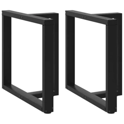 Afbeelding van vidaXL Eettafelpoten 2 st T vormig 80x35x(72 73) cm staal zwart