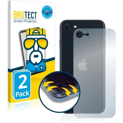 Afbeelding van BROTECT Volledig bedekkende screen protector (2 Stuk, Apple iPhone SE), Smartphone beschermfolie, Transparant