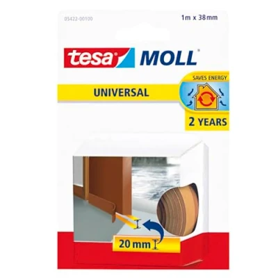 Afbeelding van Tochtstrip Tesa Moll 05422 dorpelstrip 38mmx1m bruin