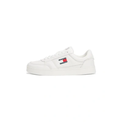 Afbeelding van Tommy Jeans THE Greenwich NEW Sneakers laag, Heren, Maat: 45, Ecru Leer en textiel