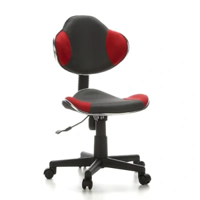 Afbeelding van Bureaustoel Kinderen Stof Grijs/Rood Ergonomisch