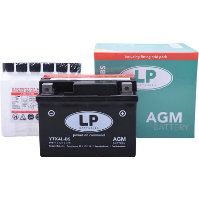 Afbeelding van Yuasa YTX4L BS Accu 12V 3Ah