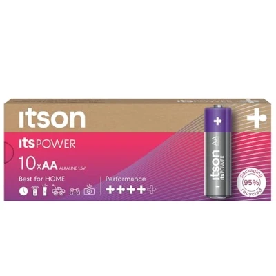 Afbeelding van ITSON, itsPOWER AA alkaline battery, pack of 10, LR6IPO/10CB
