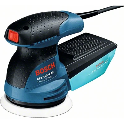 Afbeelding van Bosch GEX 125 1 AE Professionele excentrische schuurmachine 250 watt mm ( 0601387504 ) + koffer
