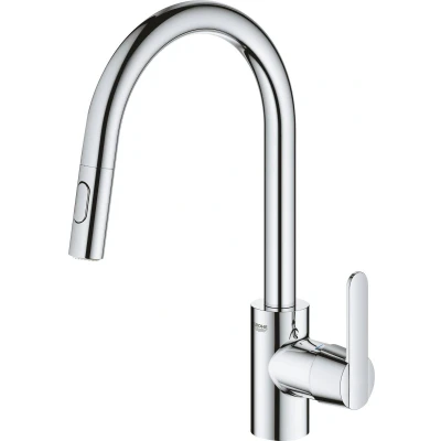 Afbeelding van GROHE QuickFix Get keukenmengkraan met uittrekbare mousseur en 2