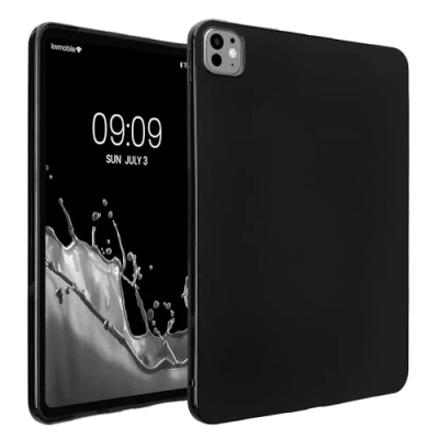 Afbeelding van kwmobile Hoes geschikt voor Apple iPad Pro 11&quot; (2024) Siliconenhoes Tablet in mat zwart cover