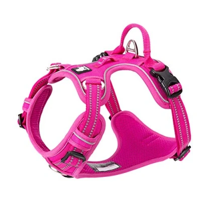Afbeelding van Truelove TLH56512 Reflecterend zacht nylon harnas voor kleine en grote huisdieren, Fuchsia, L