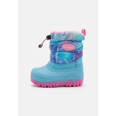 Afbeelding van Playshoes Snowboots Pastel Regenboog Splash Turquoise Maat 20/21