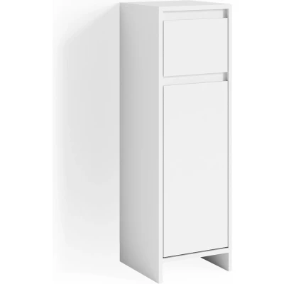 Afbeelding van Vicco Halfhoge kast Emma, Wit/Wit, 30 x 95 cm