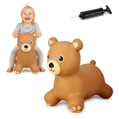 Afbeelding van Jamara 466001 Skippydier Beer Bruin Junior met Pomp