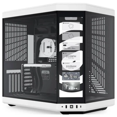 Afbeelding van Hyte Y70 Touch Black/White Midtowermodel ATX wit, zwart