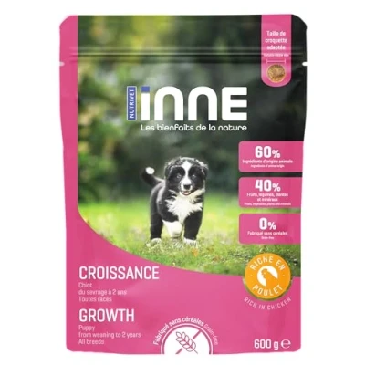 Afbeelding van 600g Nutrivet Inne Dog Growth droog hondenvoer