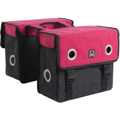 Afbeelding van Willex Canvas Tas Paradise Red/Zwart