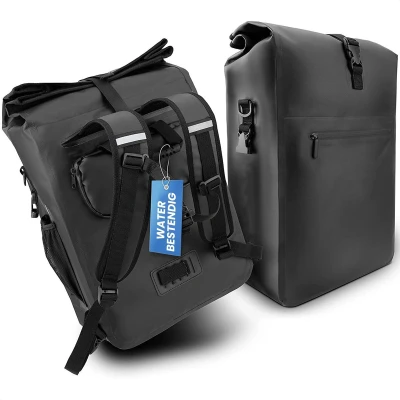 Afbeelding van Avalo Fietstas Rugzak/Schoudertas/Fietstas 25L Waterdicht Zwart Enkele Voor Alle