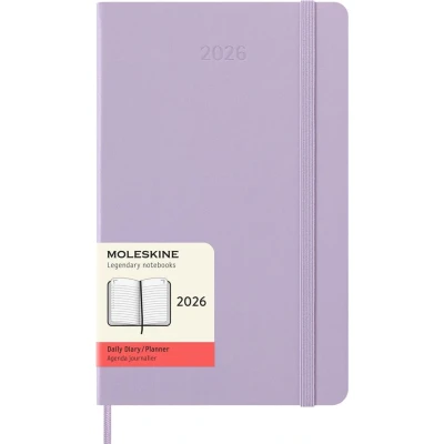 Image de Agenda civil Moleskine 2026 12 mois Journalier Grand Format Dur Pastel Lilas