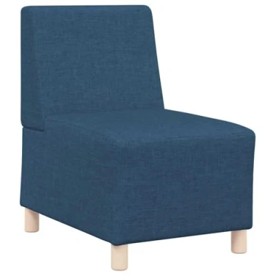 Afbeelding van vidaXL Fauteuil 55 cm stof blauw
