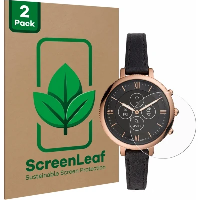Afbeelding van ScreenLeaf Screenprotector voor Fossil Monroe Hybrid HR Duurzame schermbescherming Folie Beschermfolie transparant (2 Stuks)