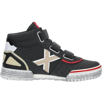 Afbeelding van Munich Klittenband hoog Sneakers voor kinderen, Maat: 32, Donkergrijs Kunststof