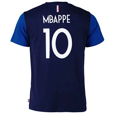 Afbeelding van Frankrijk Voetbal Team T Shirt FFF Kylian Mbappé Officiële Collectie Kindermaat Jongen
