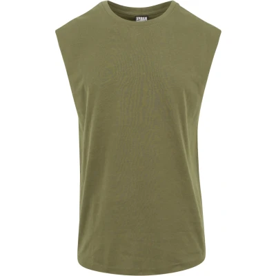 Afbeelding van Urban Classics OPEN EDGE Sleeveless Top, Heren, Maat: Small, Olive