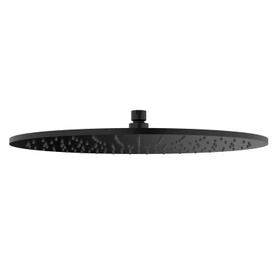 Afbeelding van Wiesbaden Caral hoofddouche rond 40 x 0,8 cm mat zwart
