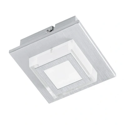 Afbeelding van EGLO Masiano Plafondlamp 1 Lichts LED Aluminium Geborsteld Gesatineerd