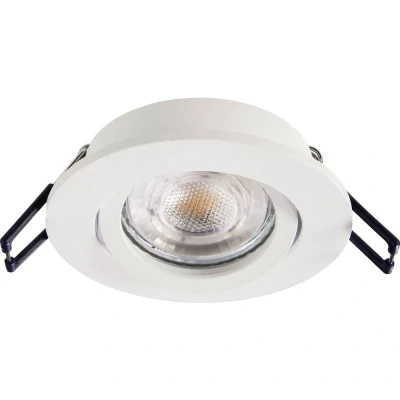 Afbeelding van Samsola plafond inbouwlamp, wit, Ø 8 cm, metaal