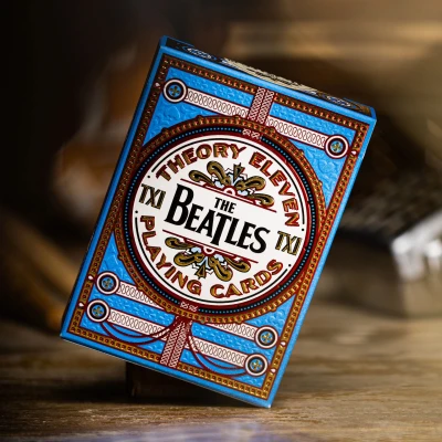 Afbeelding van The Beatles (speelkaarten) blauwe versie