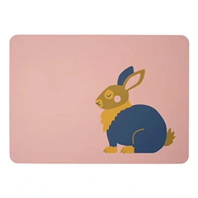Afbeelding van ASA Kids Karla 78837420 PVC placemat lederlook 46 x 33 0,2 cm roze/blauw