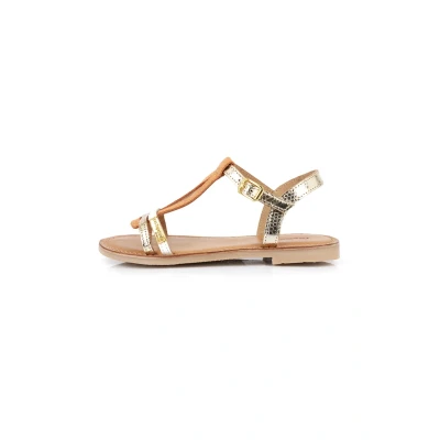 Afbeelding van Les Tropeziennes par M Belarbi BADA Sandalen voor kinderen, Maat: 28, Oro/multicolor Leer