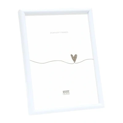 Afbeelding van Deknudt Frames fotolijst S011S1 smal wit in kunststof 24x30 cm