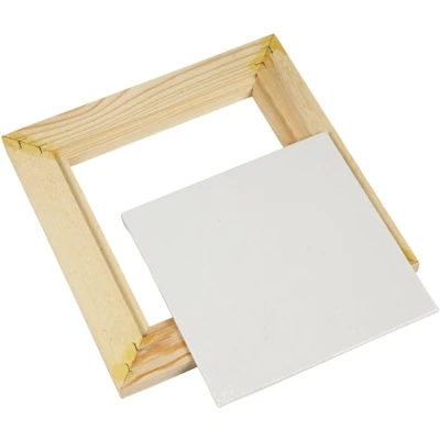 Afbeelding van Canvas paneel met Lijst, buitenmaat 20,8x20,8 cm, diepte 1,5 15x15 1stuk