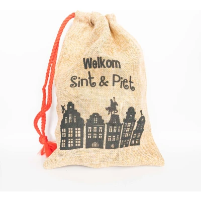 Afbeelding van Folat Cadeauzakje &#039;Welkom Sint &amp; Piet&#039; 18 x 25 cm