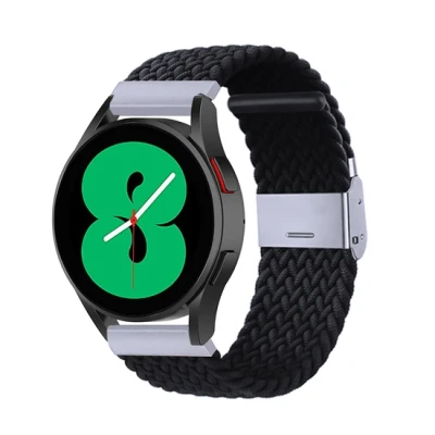 Afbeelding van Garmin Vivomove 3 / HR Luxe Sport Style Trend Braided nylon bandje Zwart