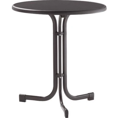 Afbeelding van Sieger Tuin tafel Ø 70 Cm D.grijs Leisteen Decor.