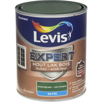 Afbeelding van Levis Expert Lak Buiten Satin Empiregroen 1L