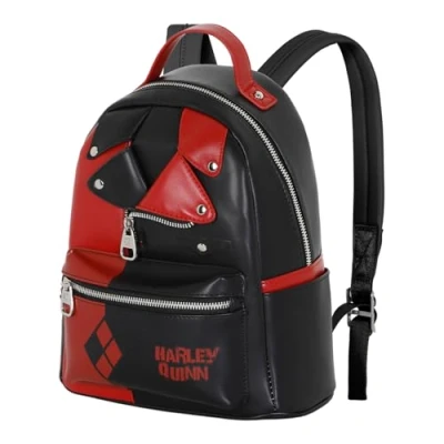 Afbeelding van Harley Quinn Jacket Heady Rugzak, zwart, 24,5 x 29 cm, inhoud 8 l, één maat, Backpack Jacket, zwart.,