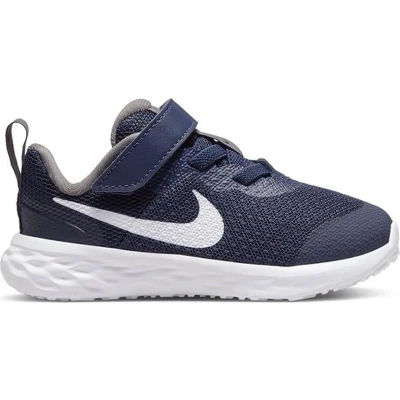 Afbeelding van NIKE Performance Revolution 6 (TDV) Hardloopschoenen neutraal voor kinderen, Maat: 21, Midnight navy/white/flat pewter Textiel/ synthetisch
