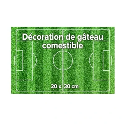 Afbeelding van dekora 231136 Taarttopper van eetbaar papier zonder suiker hoekig 20 cm groen