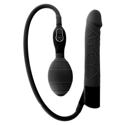 Afbeelding van Zwarte Opblaasbare Realistische Vibrator