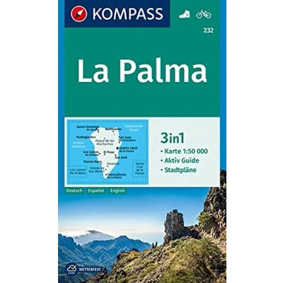 Afbeelding van Kompass Wanderkarten WK232 La Palma