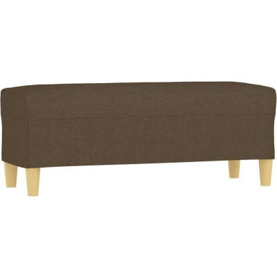 Afbeelding van Bankje 100x35x41 cm stof bruin