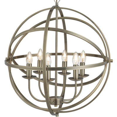 Afbeelding van Sierlijke hanglamp Orbit in kooiconstructie