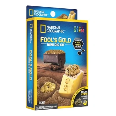 Afbeelding van National Geographic Pyriet te ontdekken Fool&#039;s Gold set (Impulse Mini Dig Gold)