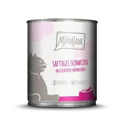 Afbeelding van MjAMjAM 6 x 800 g Kattenvoer sappig varkensvlees met heerlijke wortelen