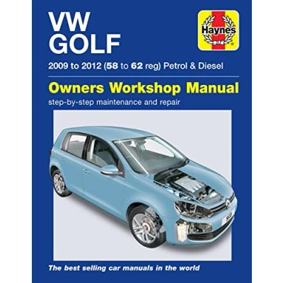 Afbeelding van VW Golf Petrol and Diesel (09 12) 58 to 62