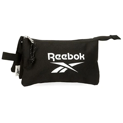 Afbeelding van Reebok Boston Pennenetui, drievoudig, zwart, 22 x 12 5 cm, polyester, Drievoudig etui, zwart., etui